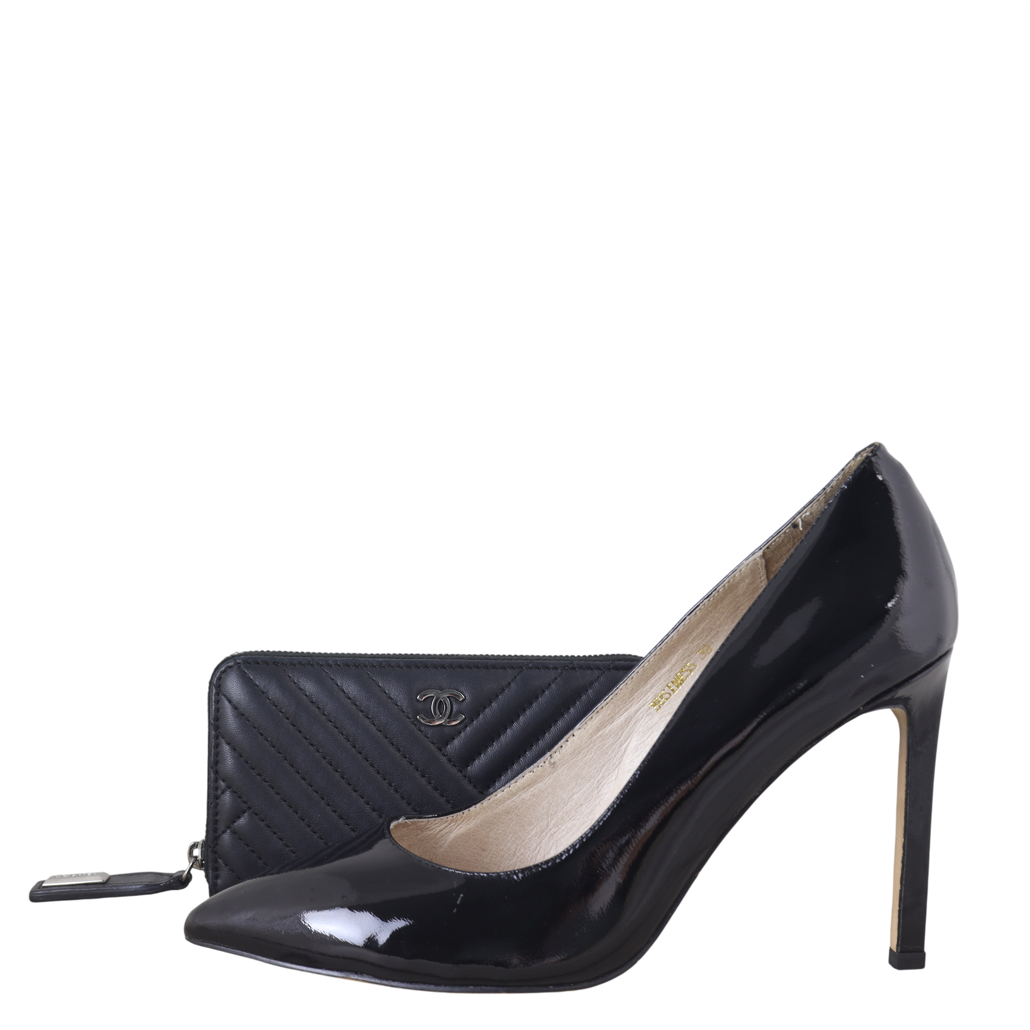 Chanel Chevron Zipped Wallet