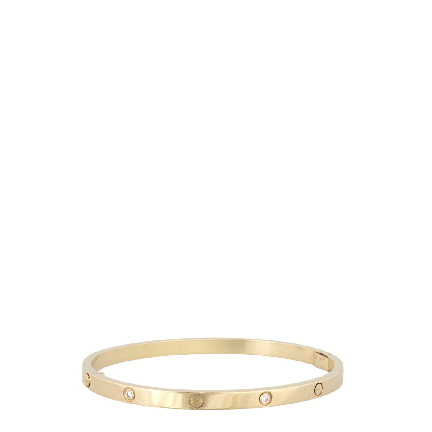 Cartier Small Love 18k Yellow Gold 6 Diamond Bracelet