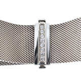 Tiffany & Co Somerset Diamond Sterling Silver Mesh Bracelet
