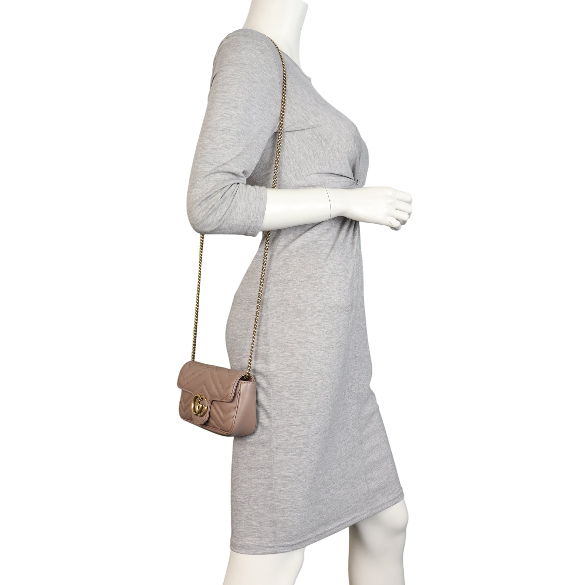 Gucci GG Marmont Matelasse Super Mini Shoulder Bag