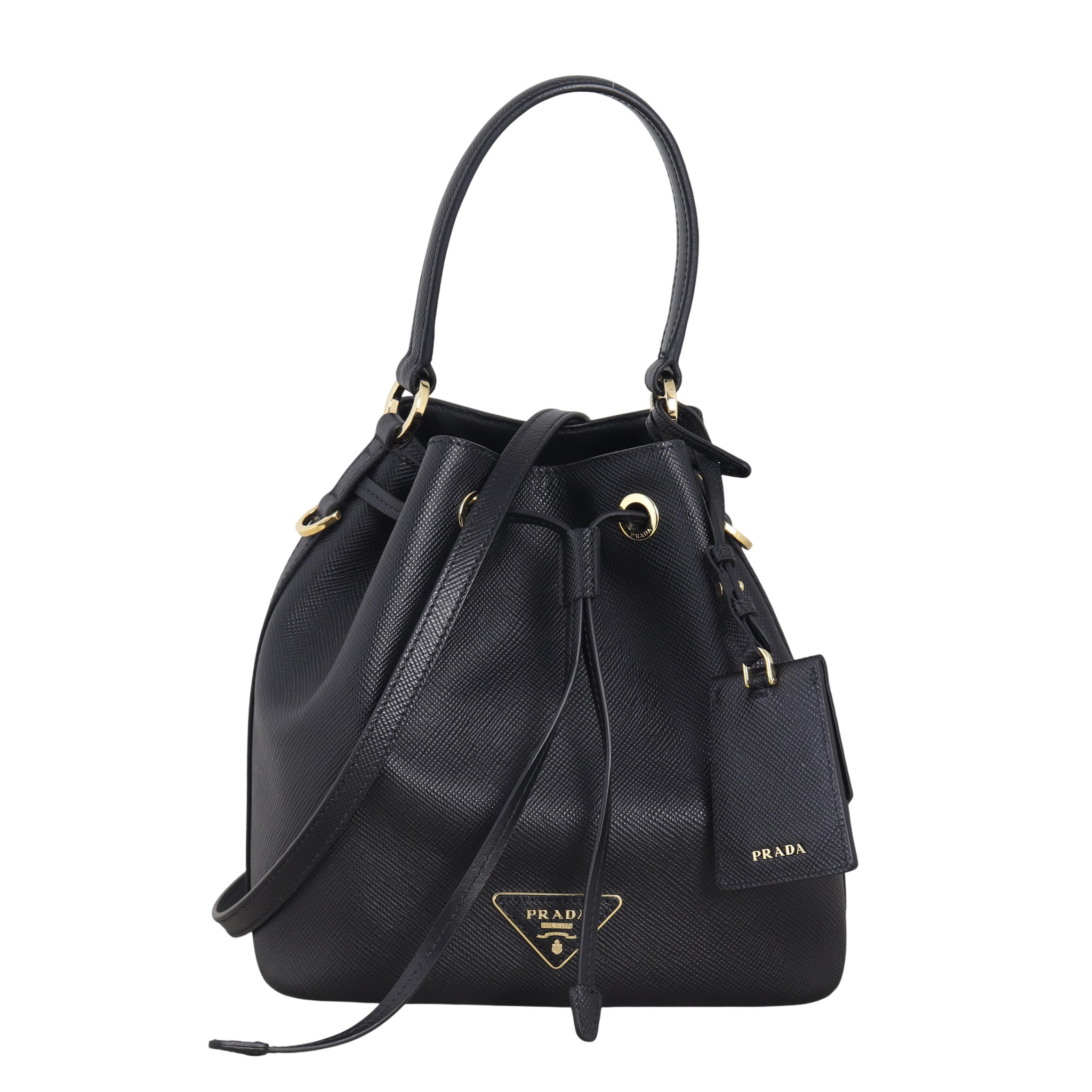Prada Saffiano Lux Bucket Bag