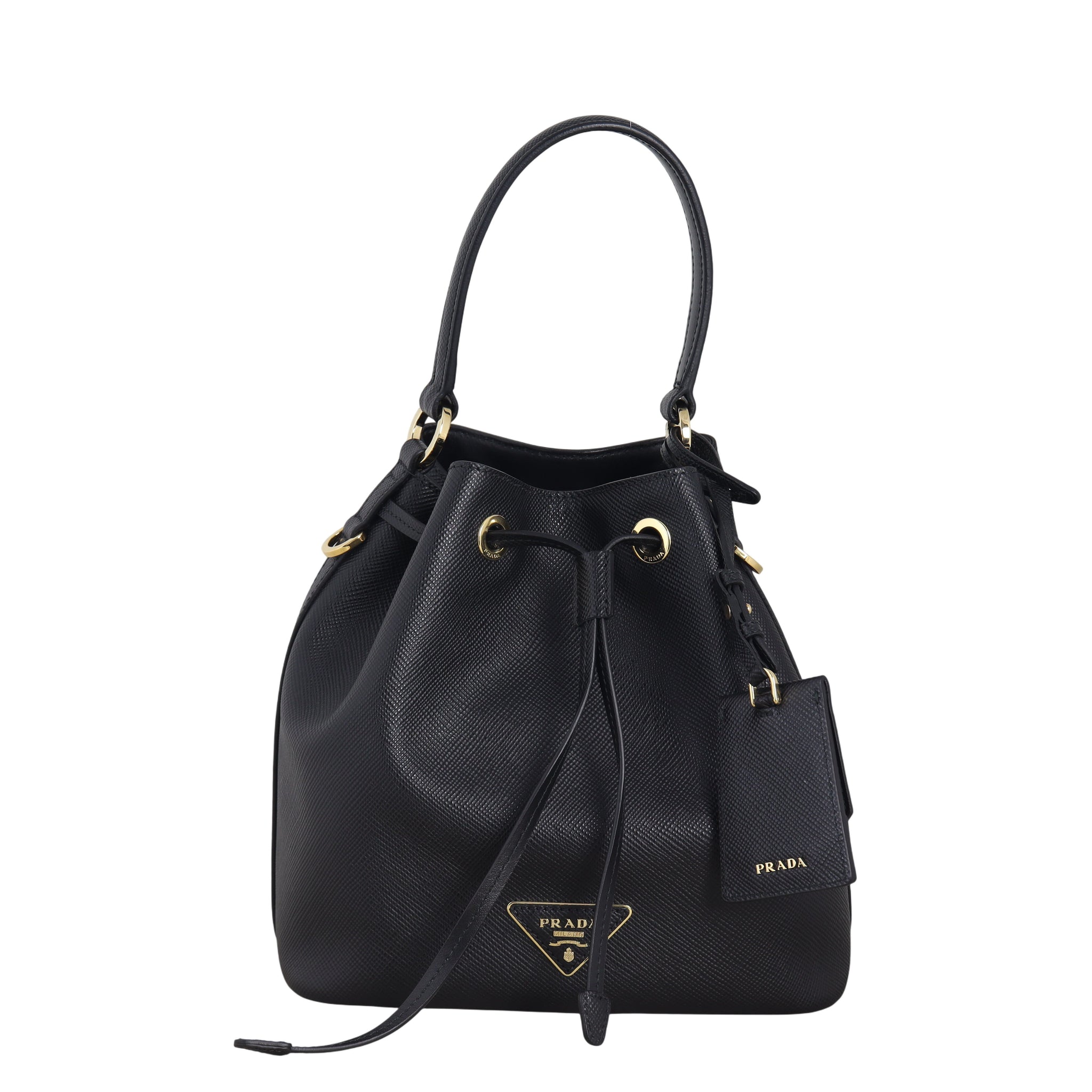 Prada Saffiano Lux Bucket Bag