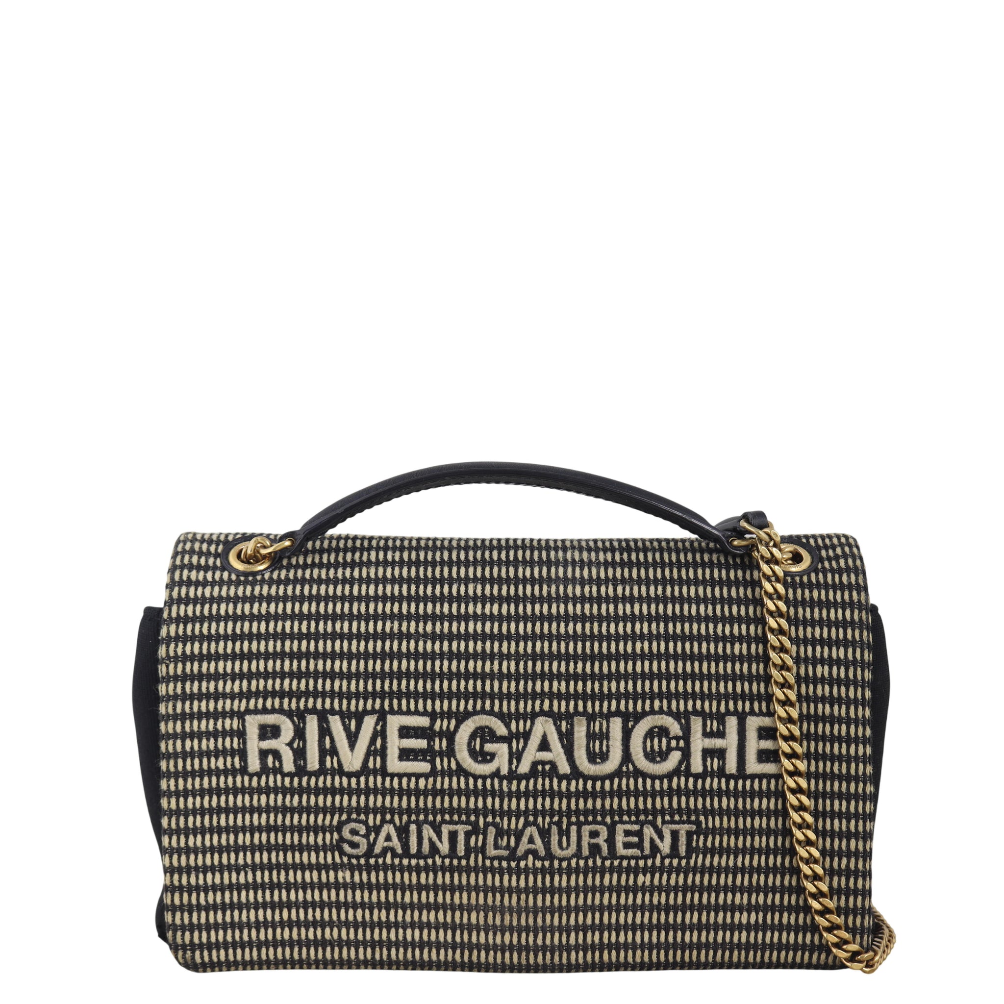 Saint Laurent Rive Gauche Chain Bag Embroidered