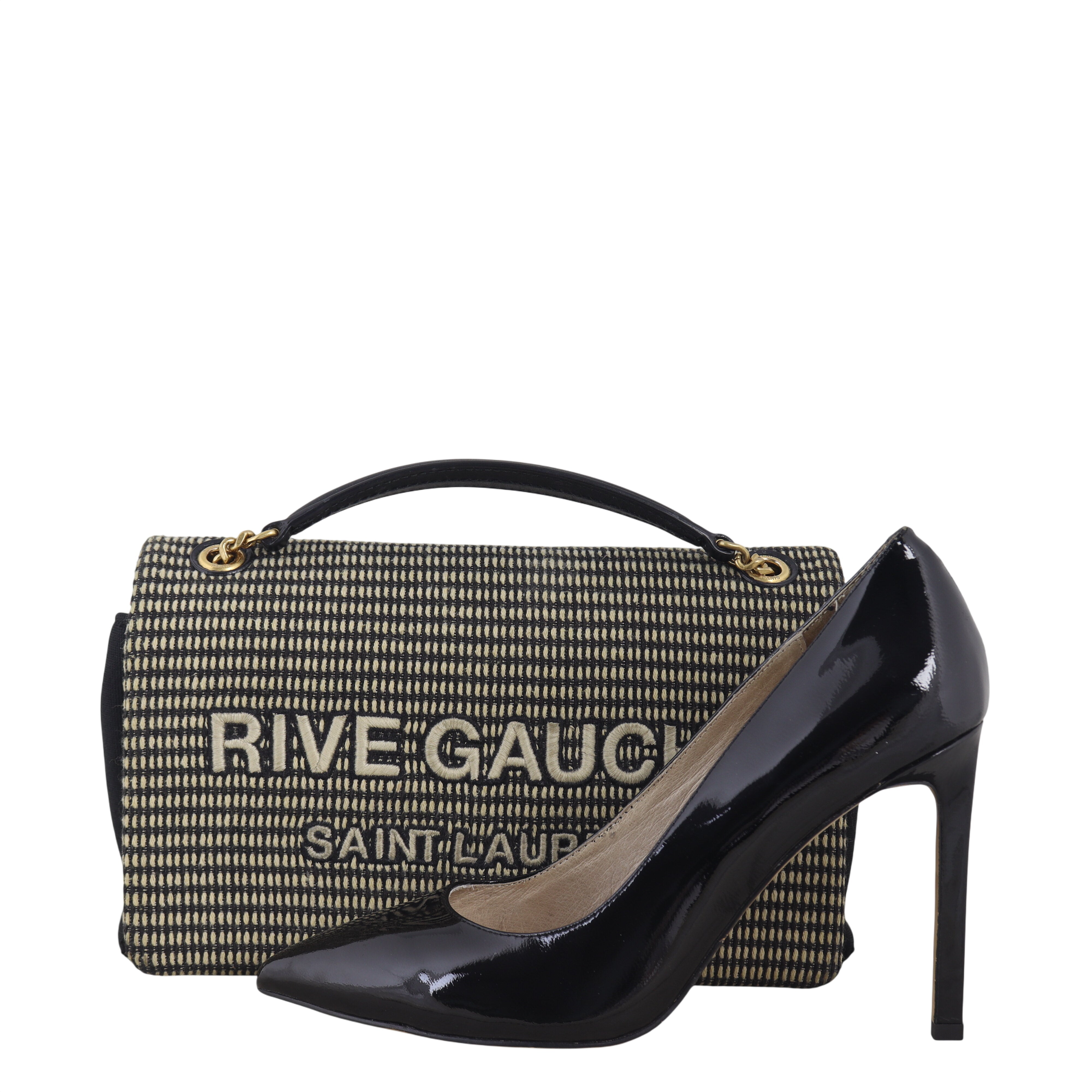 Saint Laurent Rive Gauche Chain Bag Embroidered – Luxe.It.Fwd