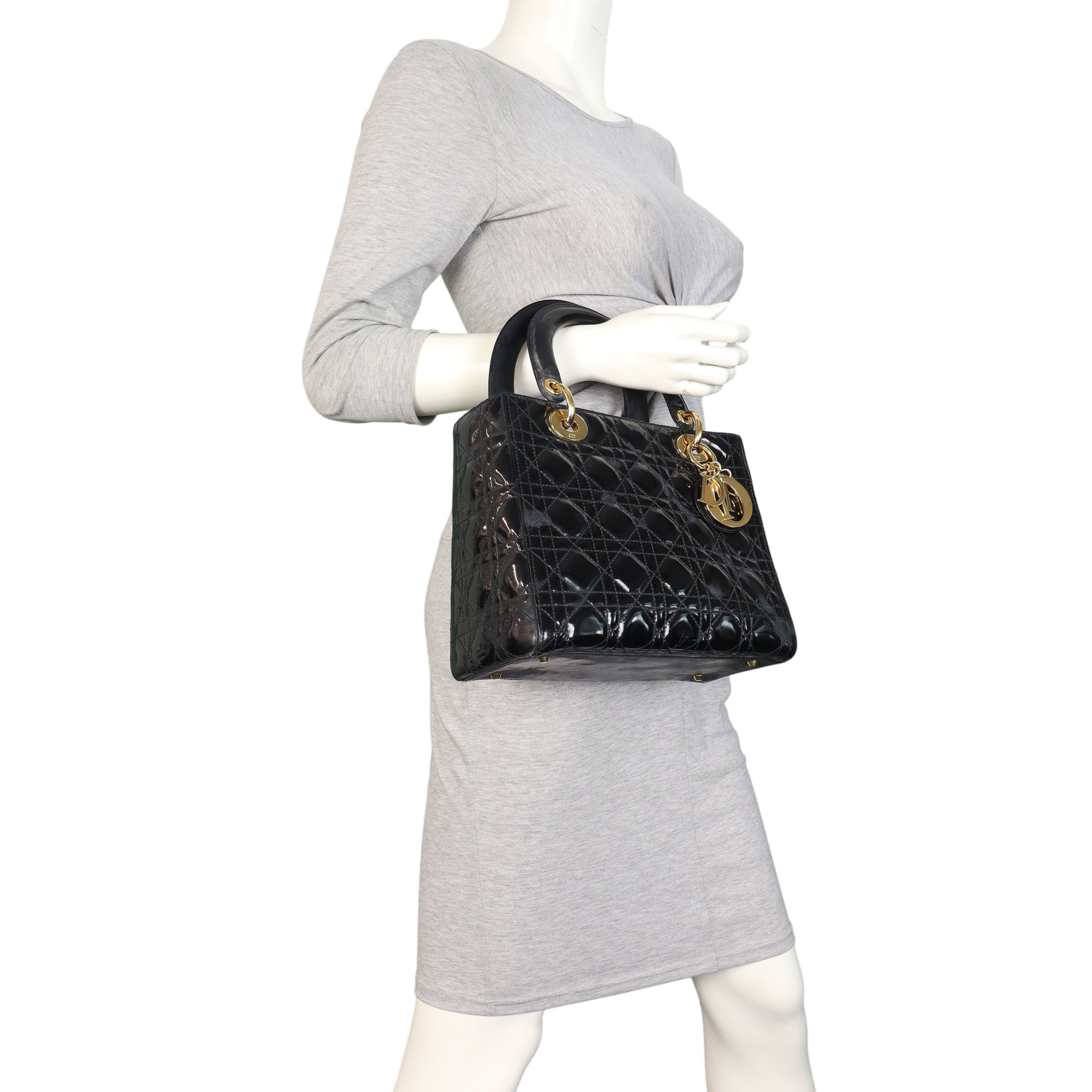 Dior Lady Dior Medium Patent