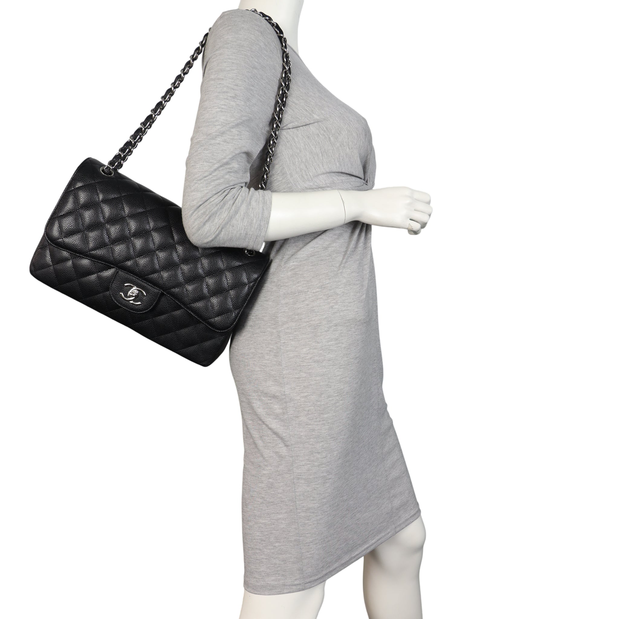 Chanel Classic Double Flap Jumbo Caviar