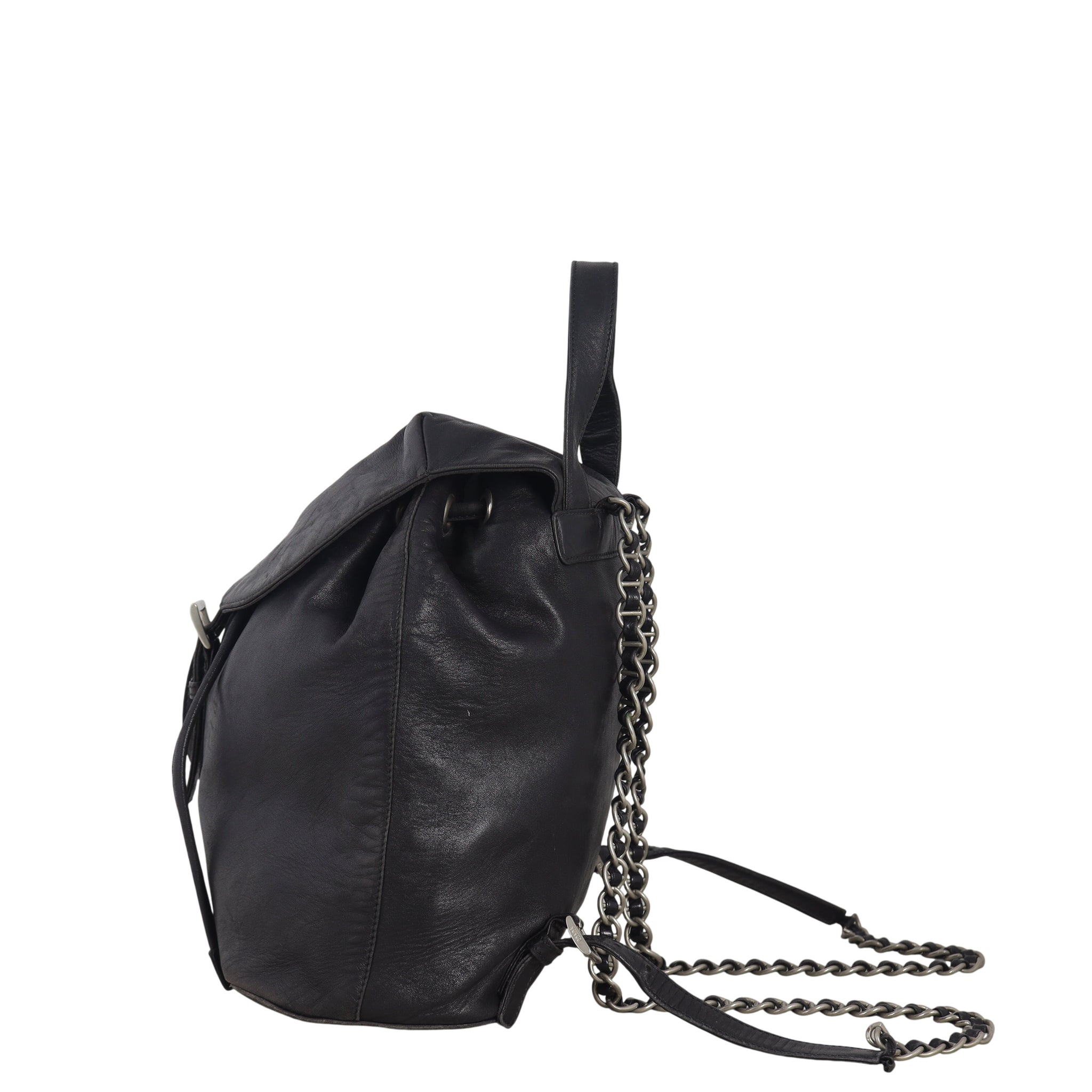 Prada Leather Drawstring Backpack