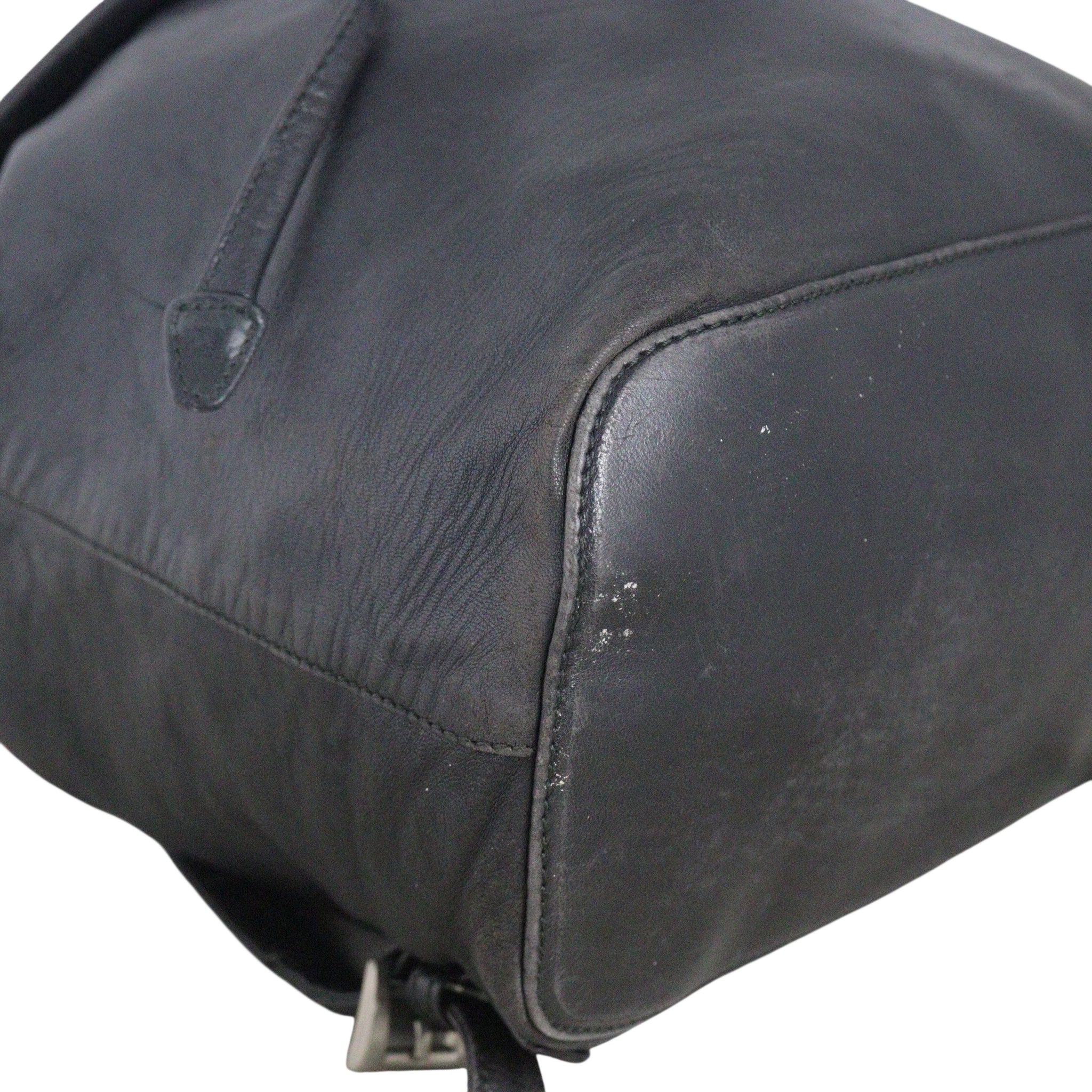 Prada Leather Drawstring Backpack