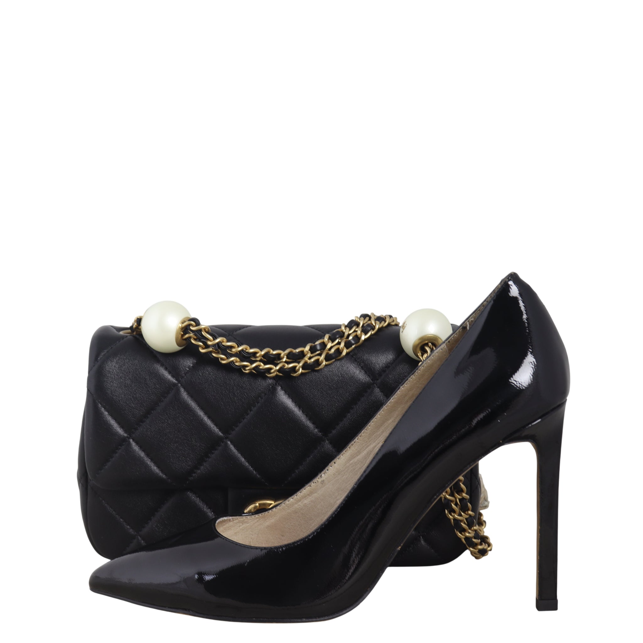 Chanel Double Pearl Mini Flap Bag