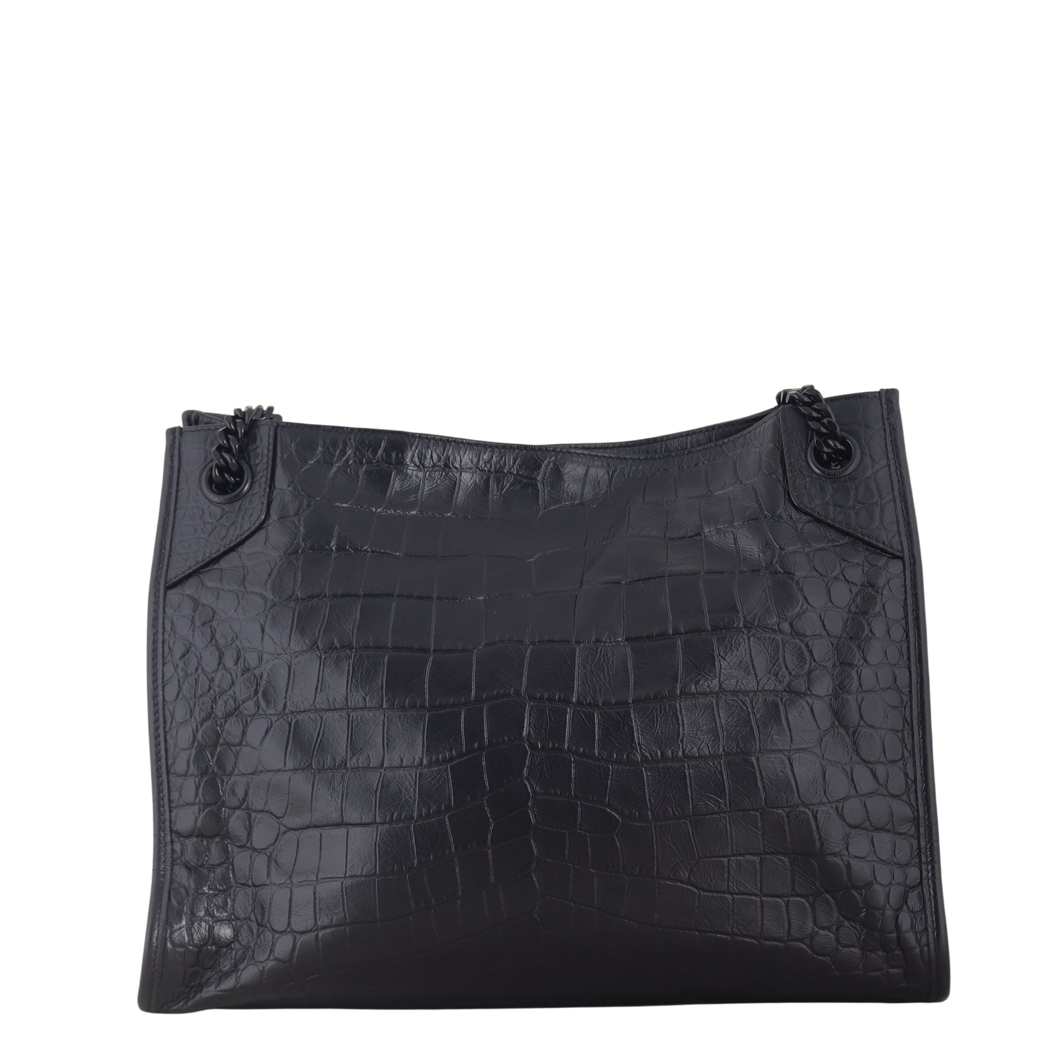 Saint Laurent Niki Tote Medium Croc Embossed