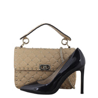 Valentino Rockstud Spike Medium Shoulder Bag
