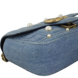Gucci GG Marmont Matelasse Small Shoulder Bag Pearl Studded