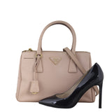 Prada Saffiano Lux Galleria Double Zip Tote Small