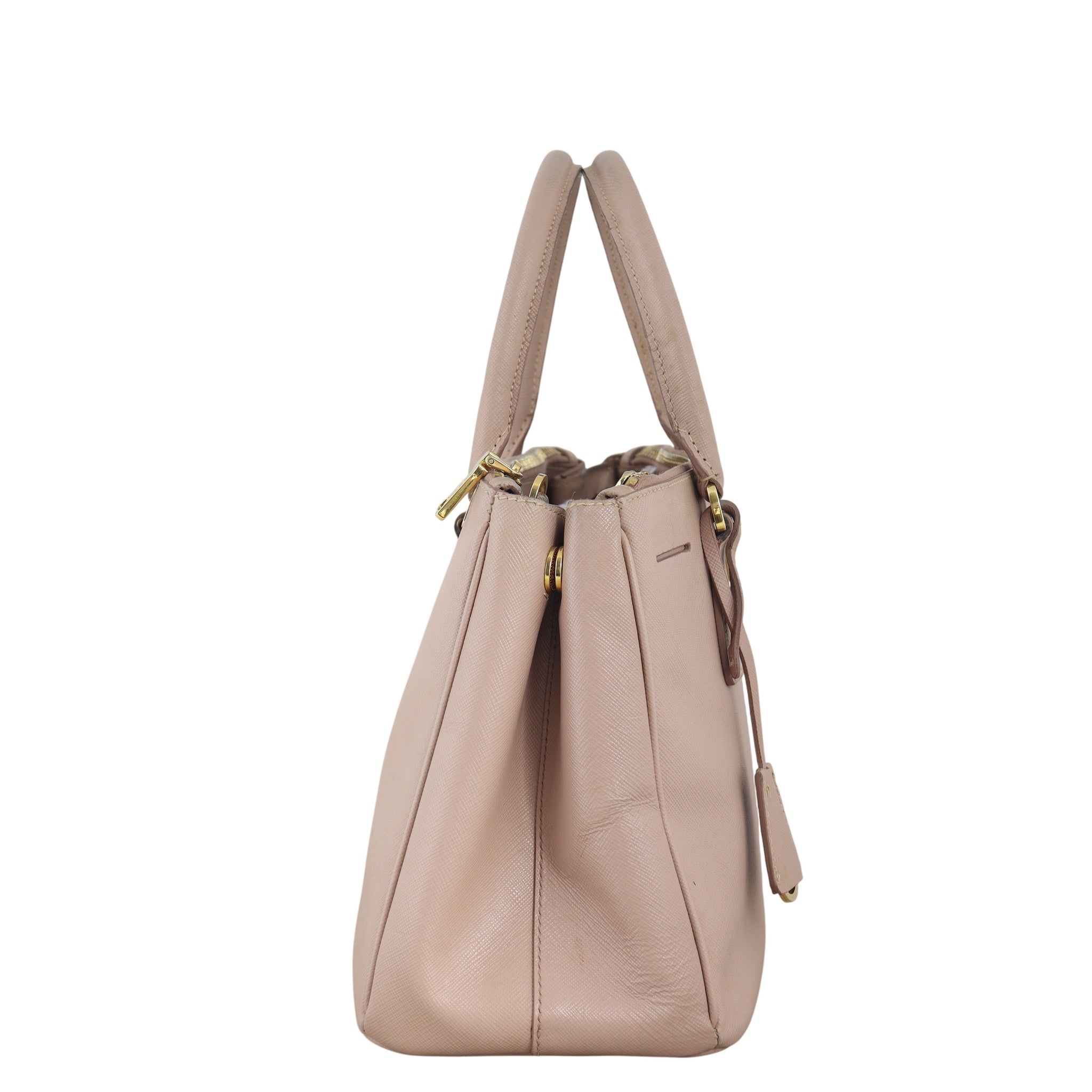 Prada Saffiano Lux Galleria Double Zip Tote Small