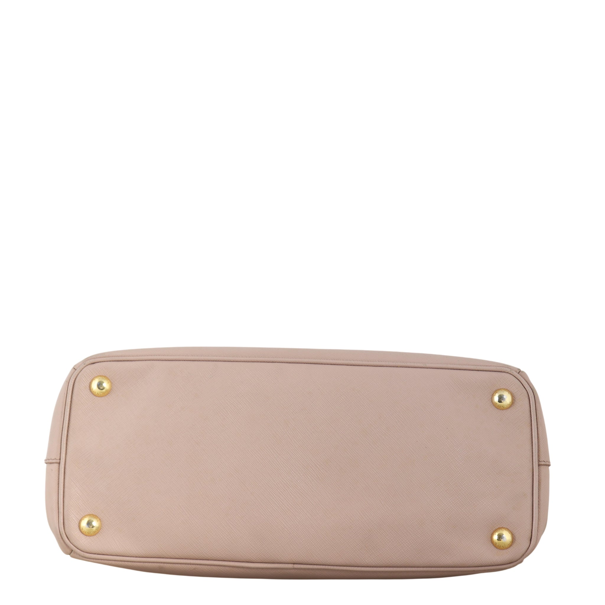 Prada Saffiano Lux Galleria Double Zip Tote Small