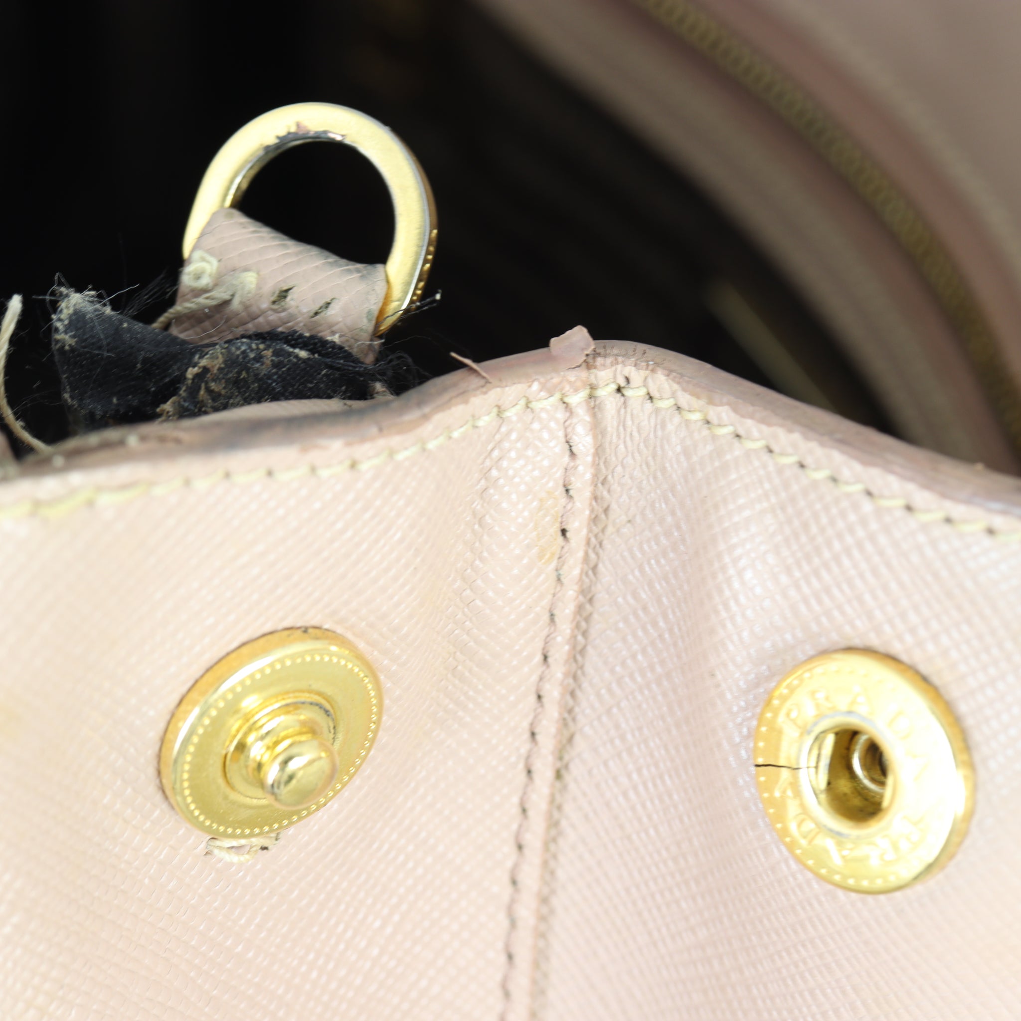 Prada Saffiano Lux Galleria Double Zip Tote Small