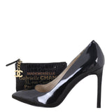 Chanel Gabrielle Zip Pouch Croc Embossed