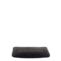 Chanel Gabrielle Zip Pouch Croc Embossed