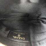 Chanel Gabrielle Zip Pouch Croc Embossed