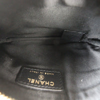 Chanel Gabrielle Zip Pouch Croc Embossed