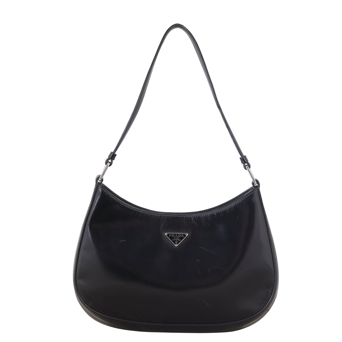 Prada Cleo Shoulder Bag Brushed Leather