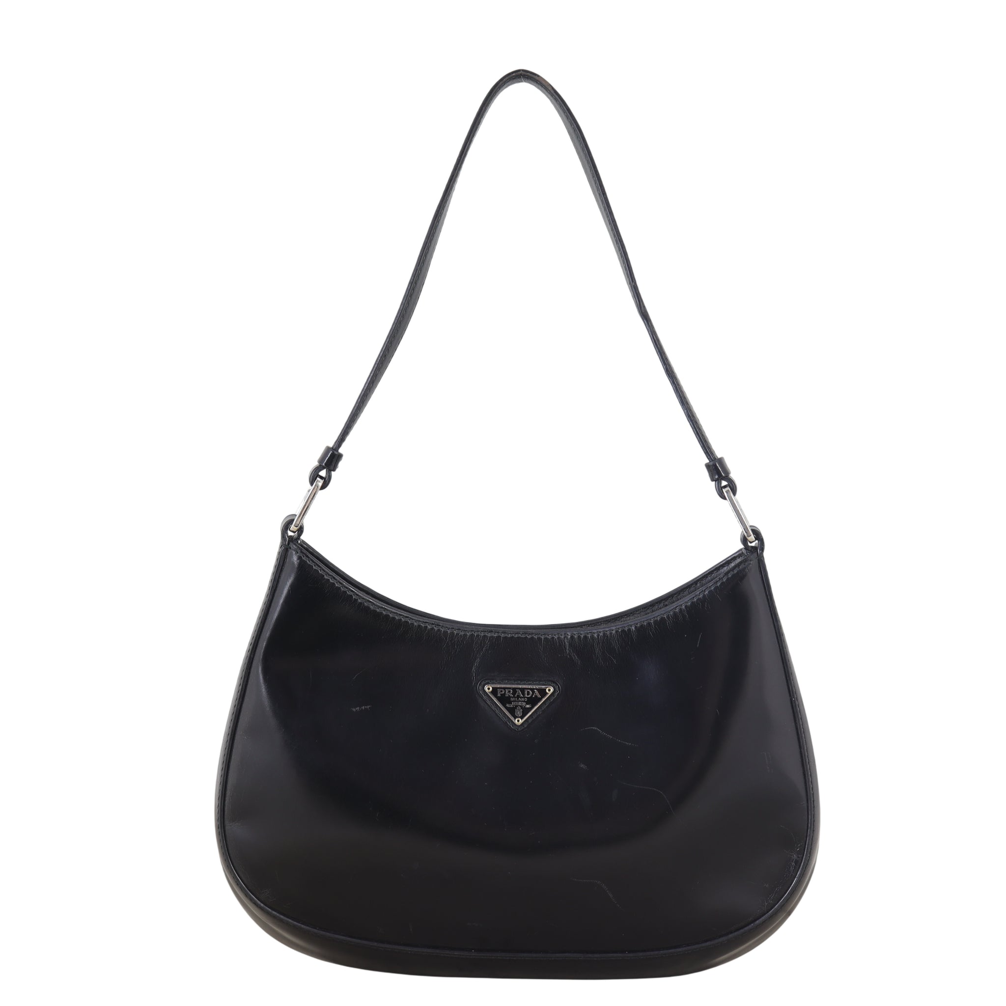 Prada Cleo Shoulder Bag Brushed Leather
