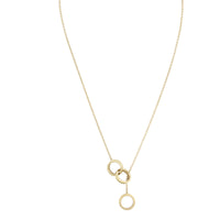 Tiffany & Co. 1837 Interlocking Circles 18k Yellow Gold Lariat Necklace