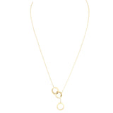 Tiffany & Co. 1837 Interlocking Circles 18k Yellow Gold Lariat Necklace