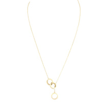 Tiffany & Co. 1837 Interlocking Circles 18k Yellow Gold Lariat Necklace