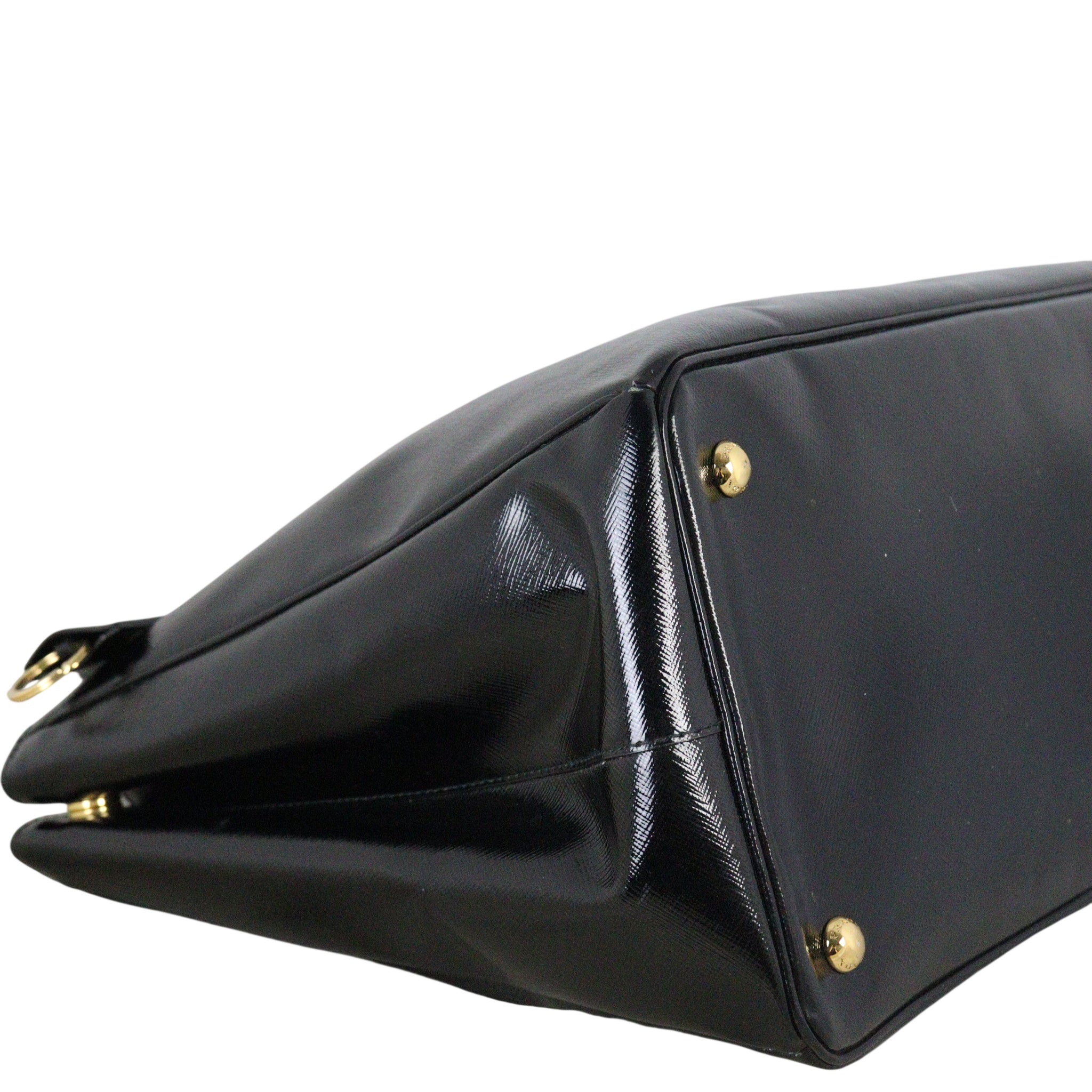 Prada Saffiano Vernice Lux Tote Large