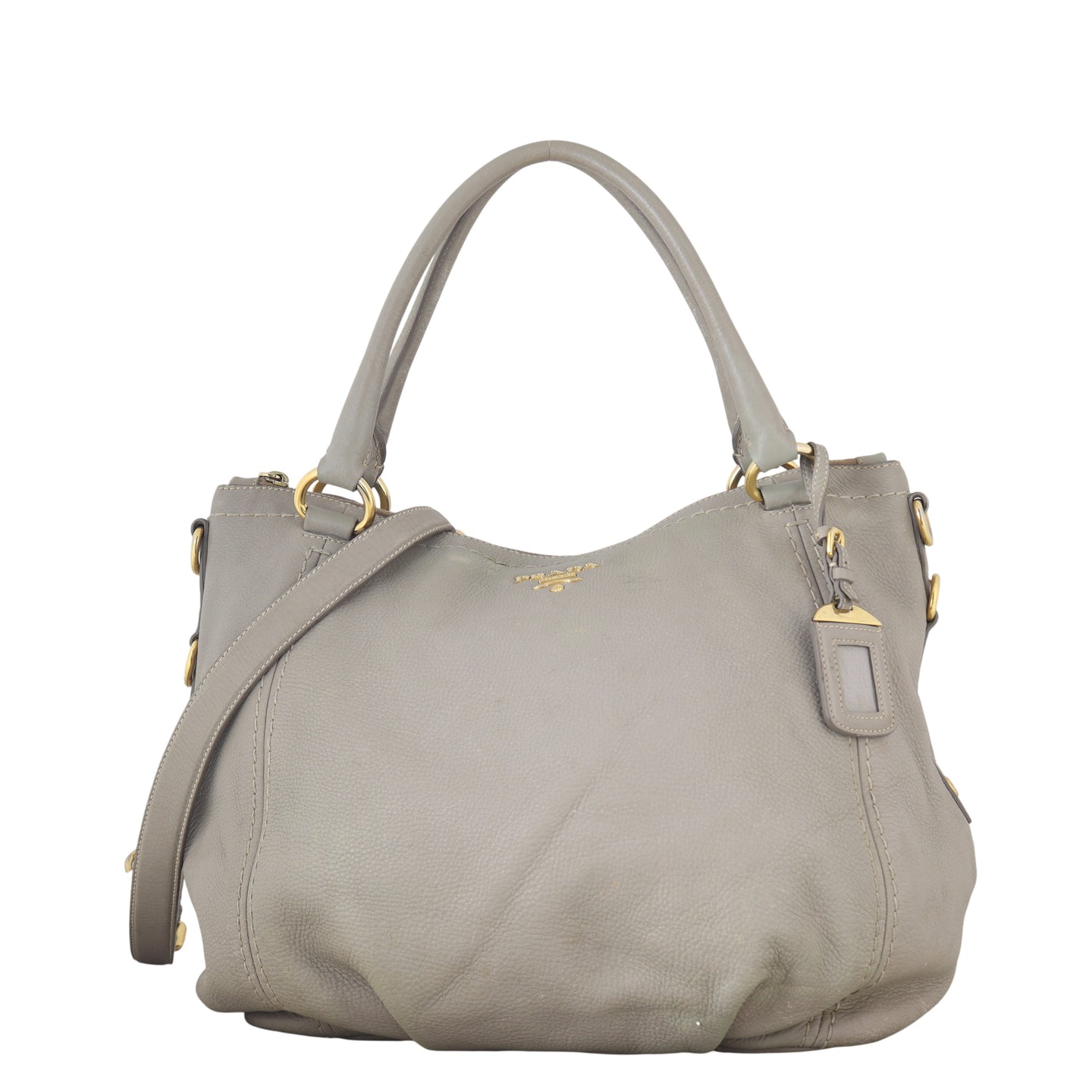 Prada Vitello Daino Two Way Tote