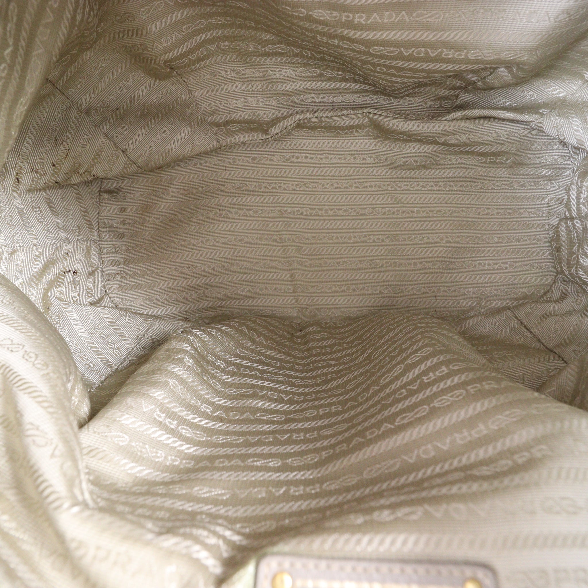 Prada Vitello Daino Two Way Tote