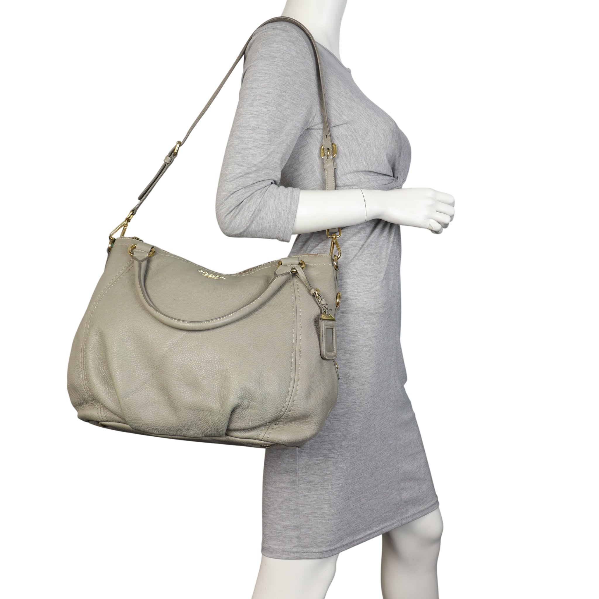 Prada Vitello Daino Two Way Tote