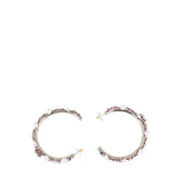 Chanel CC Pearl Hoop Earrings