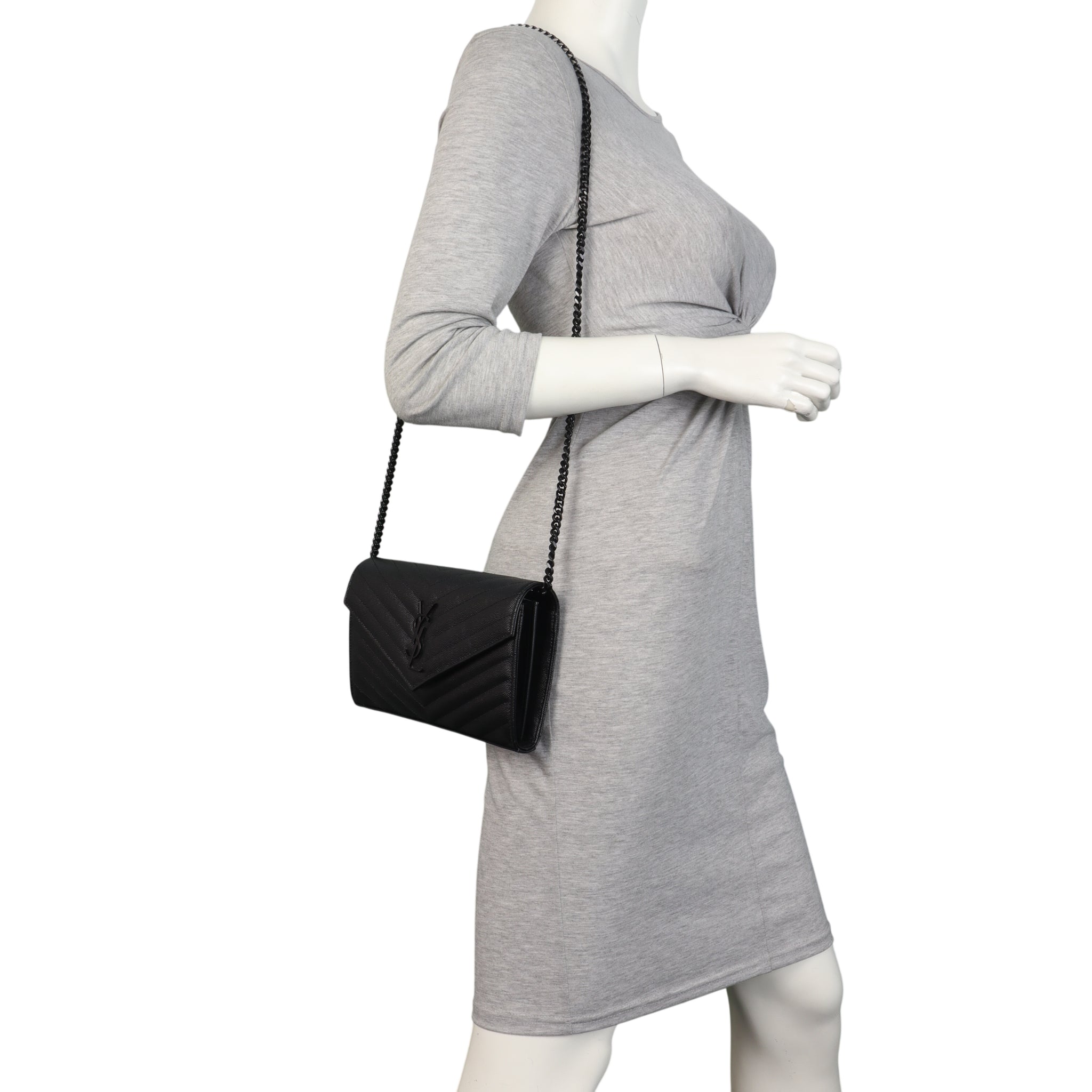 Saint Laurent Cassandre Chain Wallet