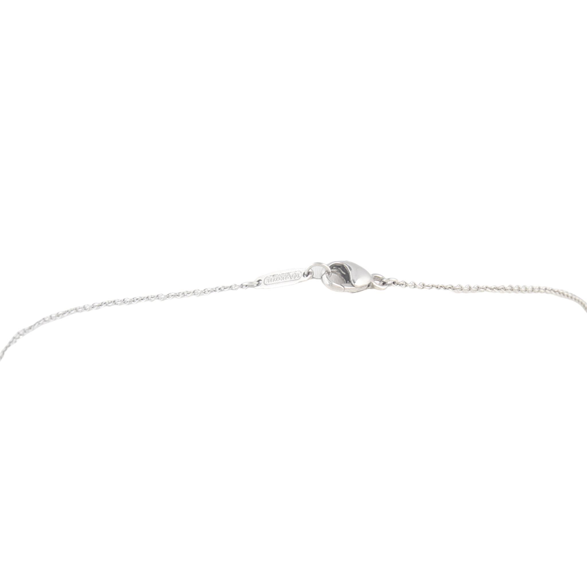 Tiffany & Co Graduated Jazz Drop Platinum Diamond Necklace