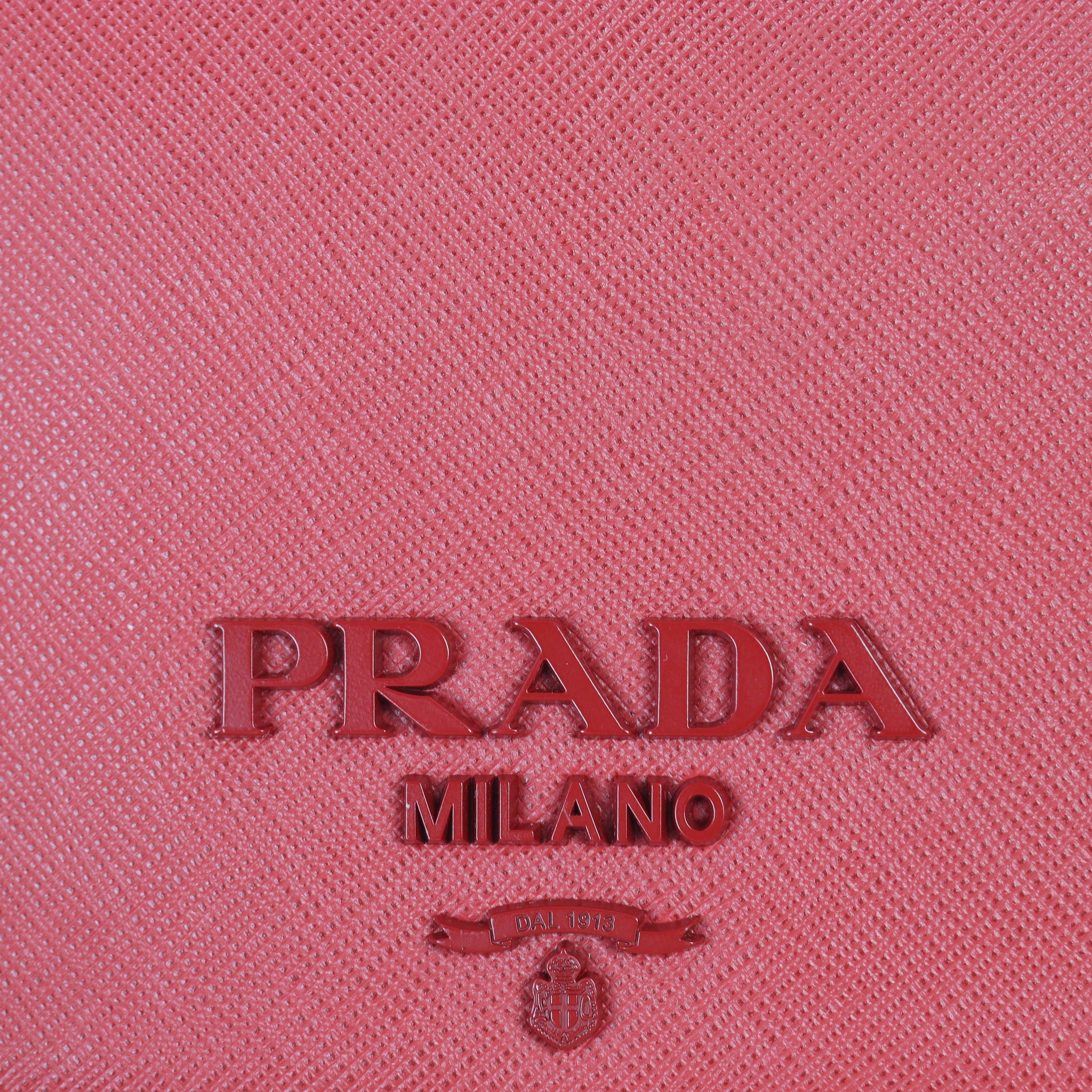 Prada Monochrome Saffiano Wallet on Chain