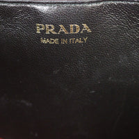 Prada Monochrome Saffiano Wallet on Chain