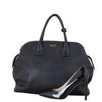 Prada Saffiano Cuir Triple Zip Dome Bag