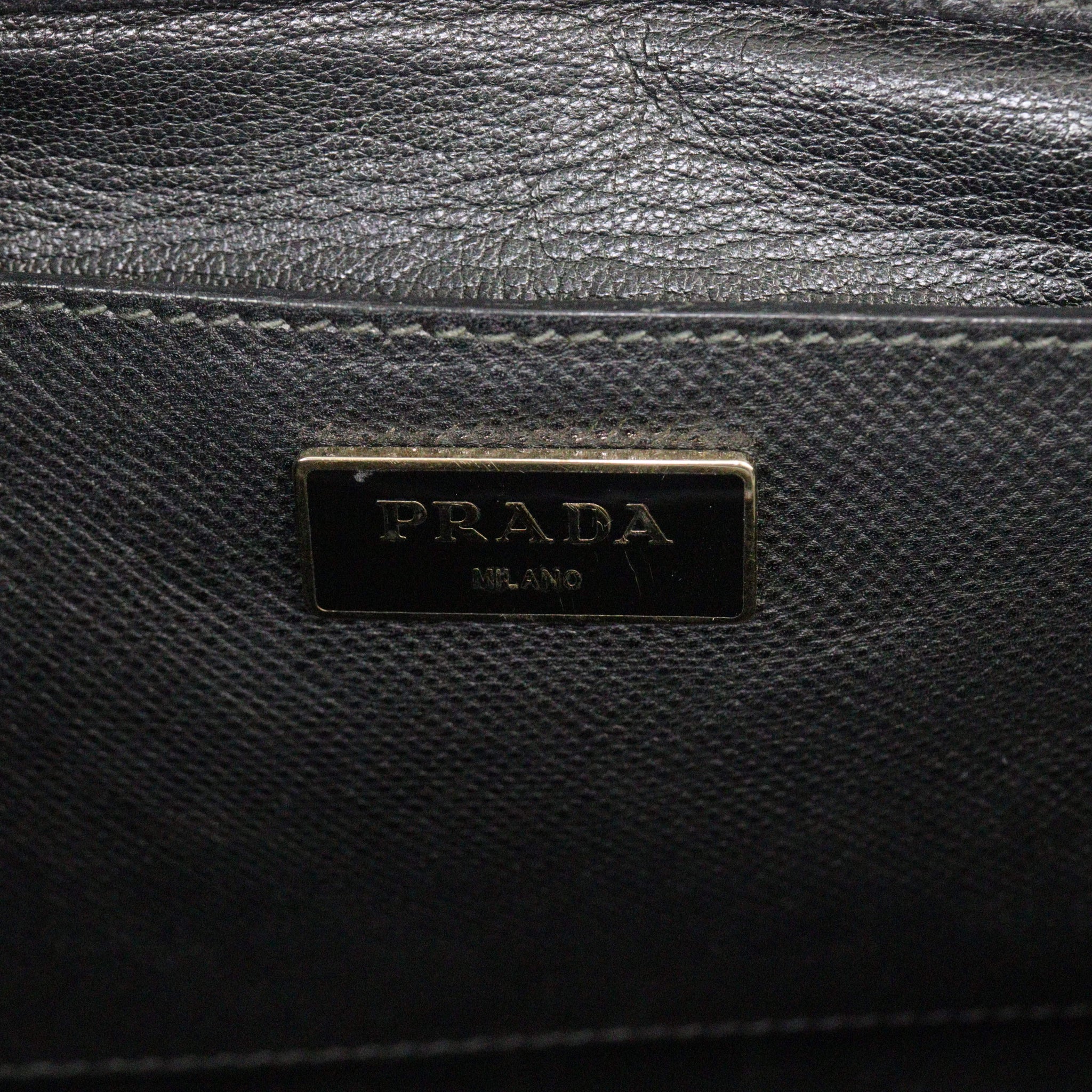 Prada Saffiano Cuir Triple Zip Dome Bag