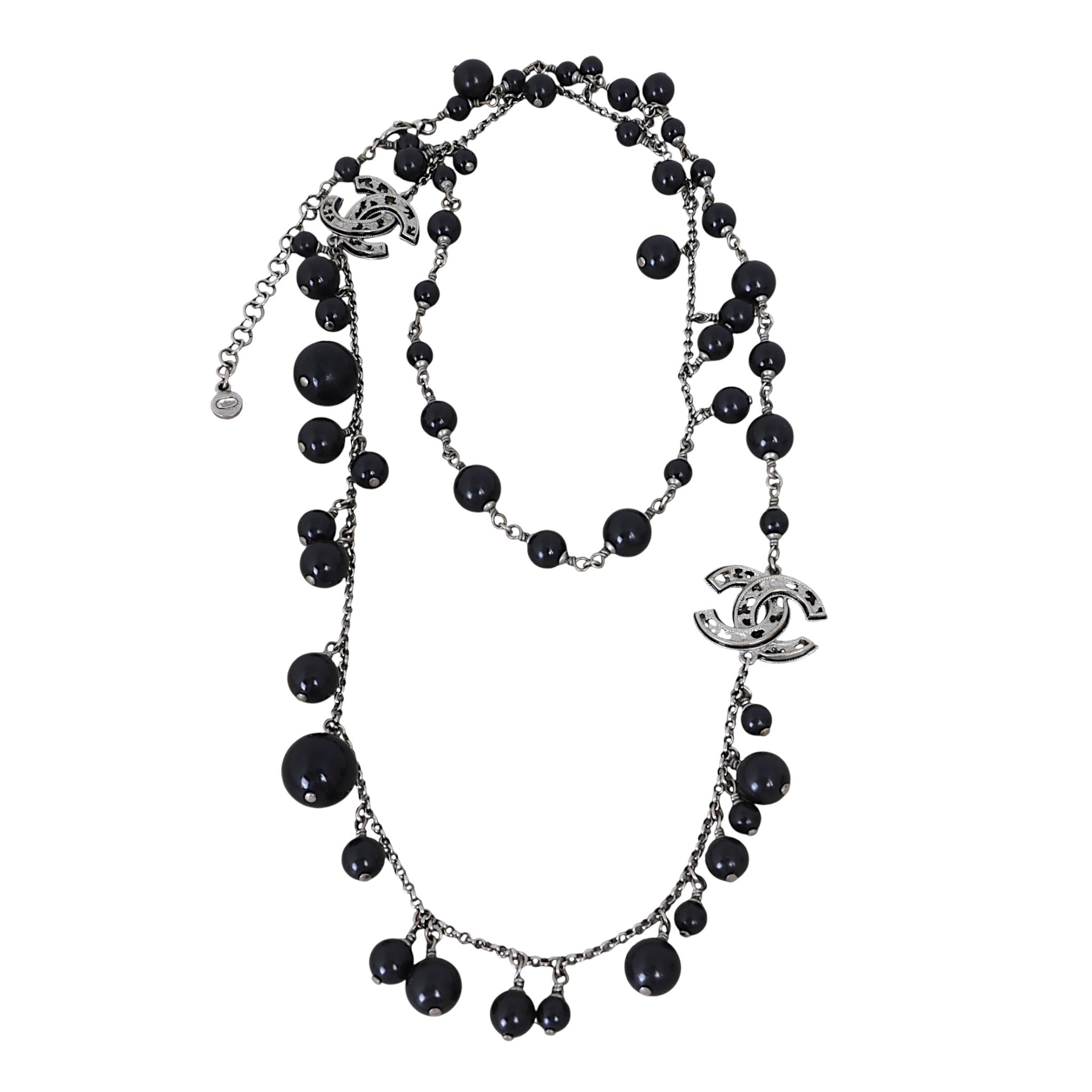 Chanel CC Beaded Long Necklace