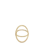 Gucci GG Running X Diamond 18k Yellow Gold Ring