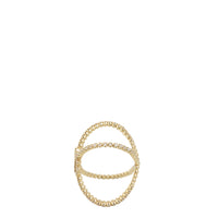 Gucci GG Running X Diamond 18k Yellow Gold Ring