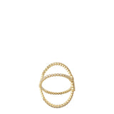 Gucci GG Running X Diamond 18k Yellow Gold Ring