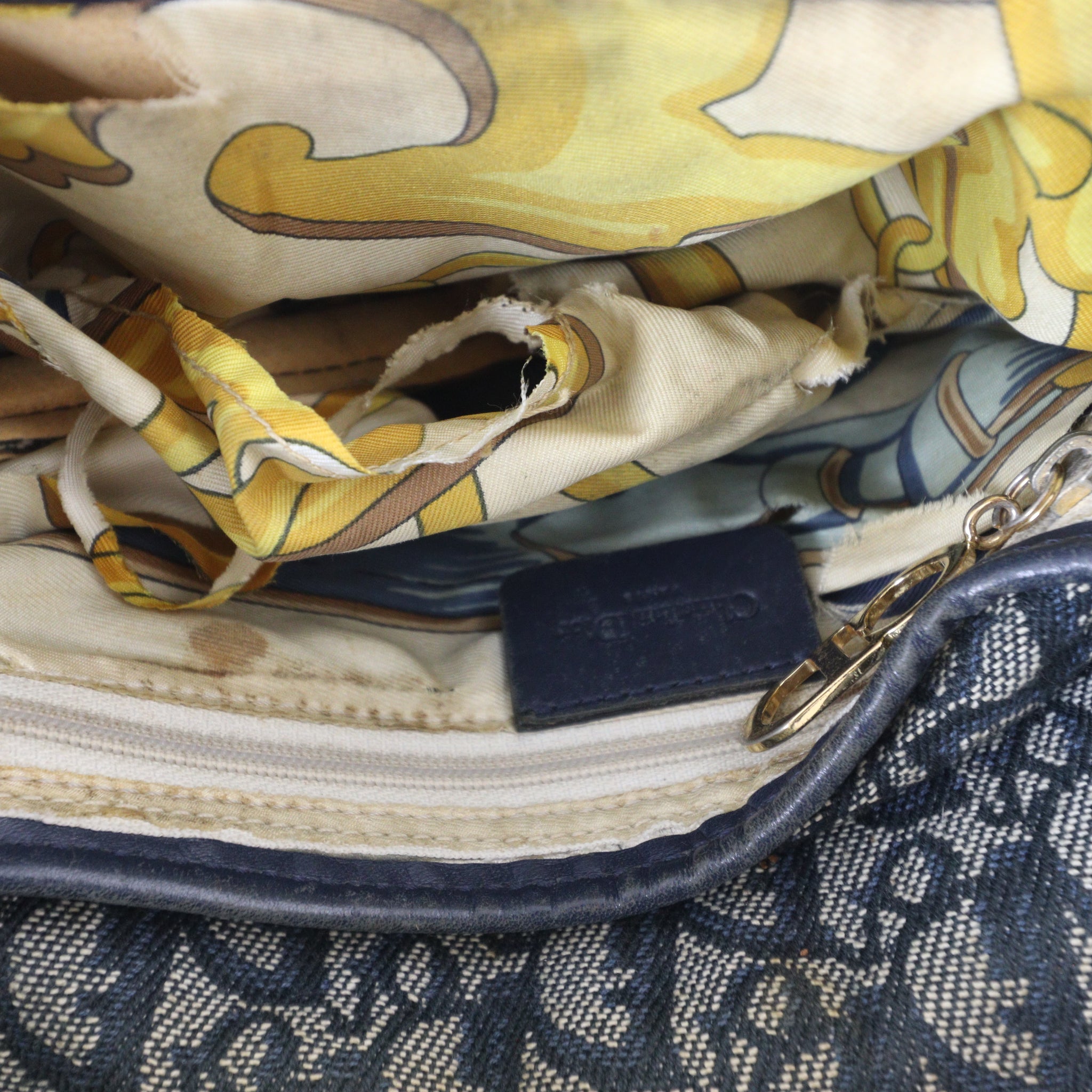 Dior Vintage Saddle Bag Oblique