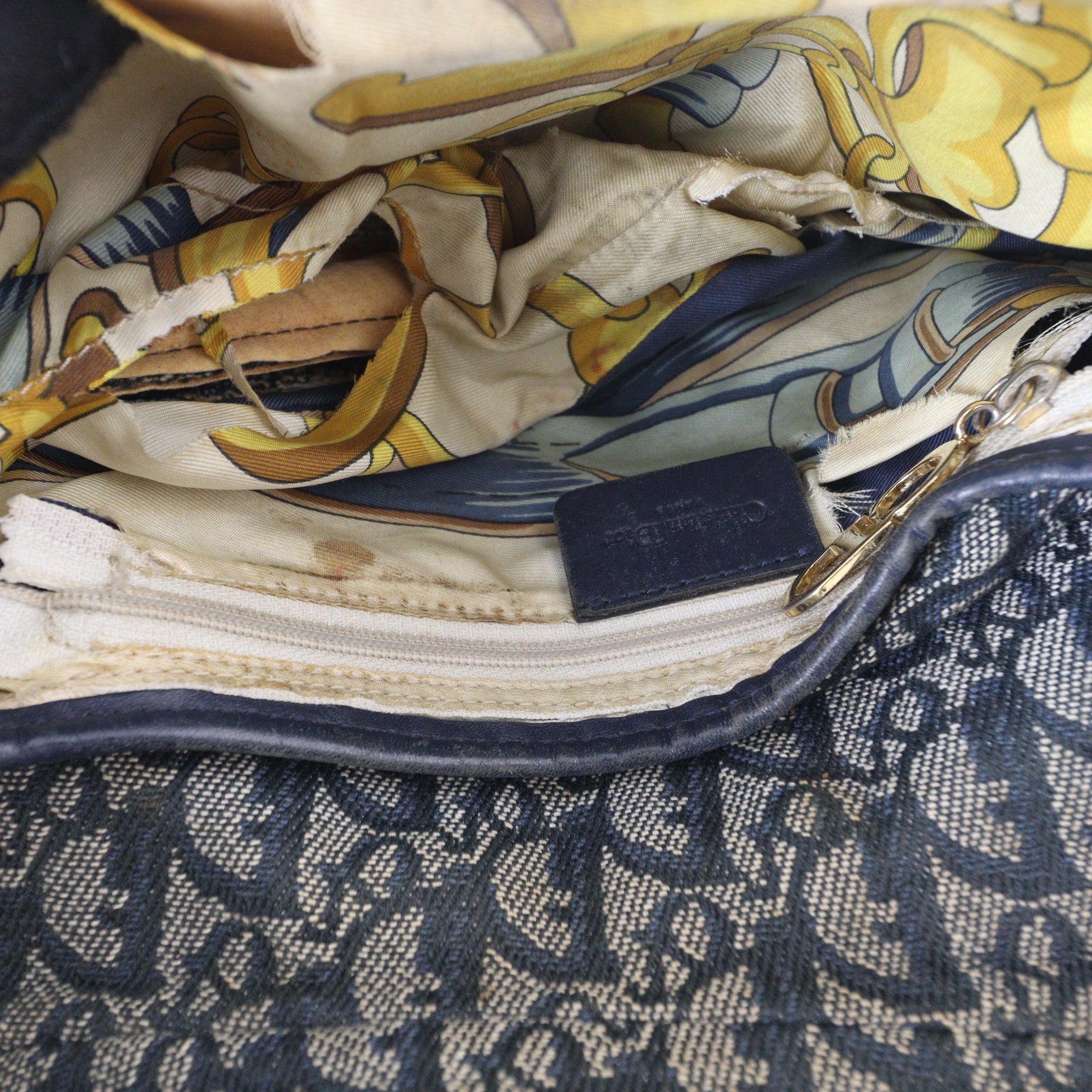 Dior Vintage Saddle Bag Oblique