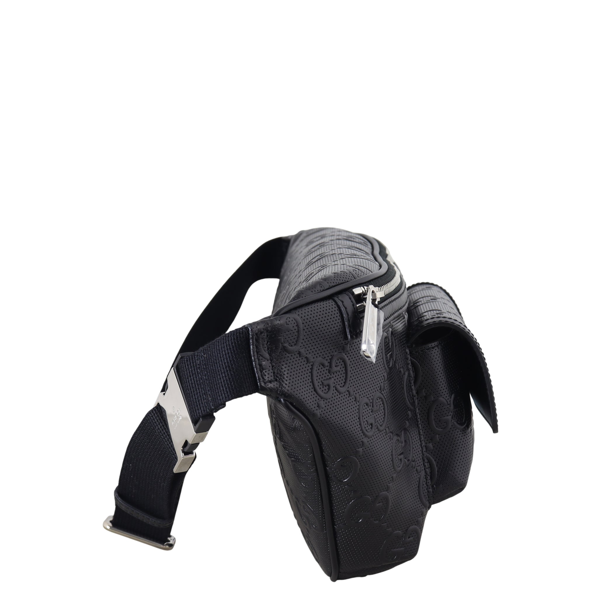 Gucci GG Embossed Leather Belt Bag