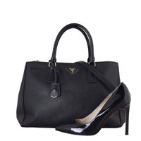 Prada Saffiano Lux Galleria Double Zip Tote Medium