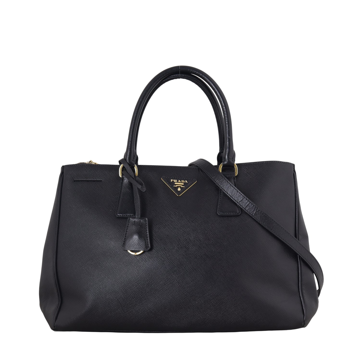 Prada Saffiano Lux Galleria Double Zip Tote Medium