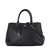 Prada Saffiano Lux Galleria Double Zip Tote Medium